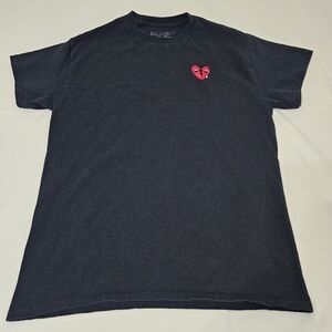 Riot Society Black and Red Short Sleeve T-shirt Heart Brake Men's Medium